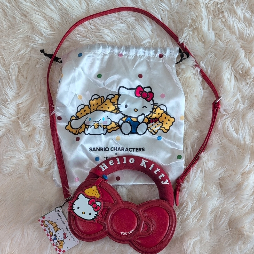 NWT - Sanrio Certified Hello Kitty Red Bow Crossbody Bag